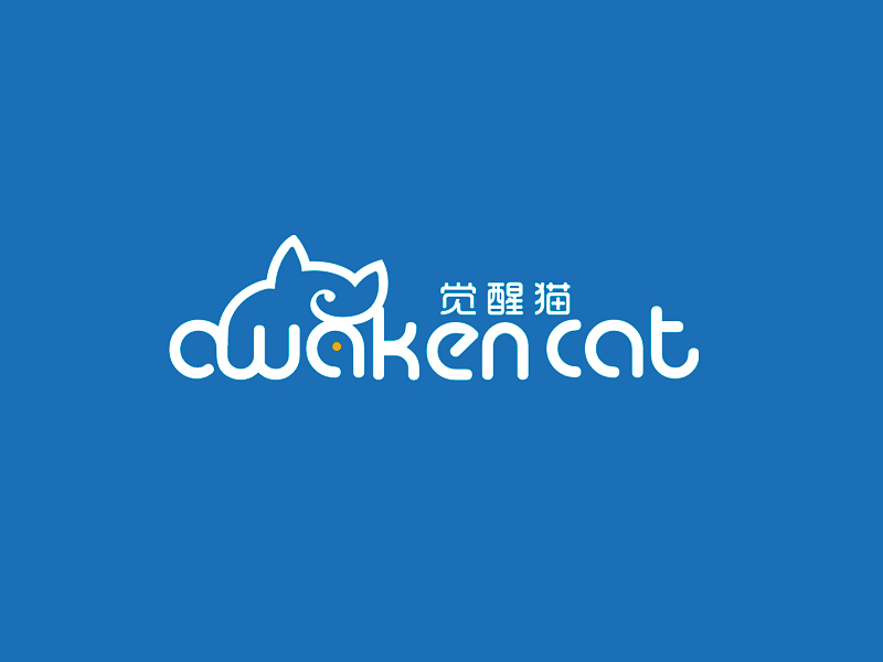 李杰的覺醒貓 AWAKEN CATlogo設(shè)計