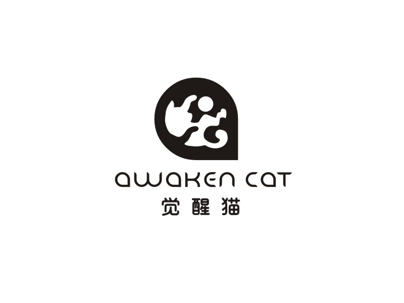 姜彥海的覺醒貓 AWAKEN CATlogo設(shè)計