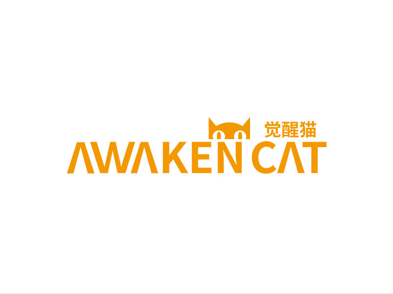 張俊的覺醒貓 AWAKEN CATlogo設(shè)計