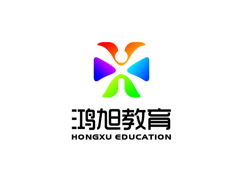 何嘉健的青島鴻旭教育交流有限公司logo設(shè)計