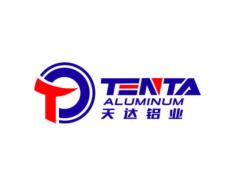 李杰的天達鋁業(yè)    Tenta Aluminumlogo設計