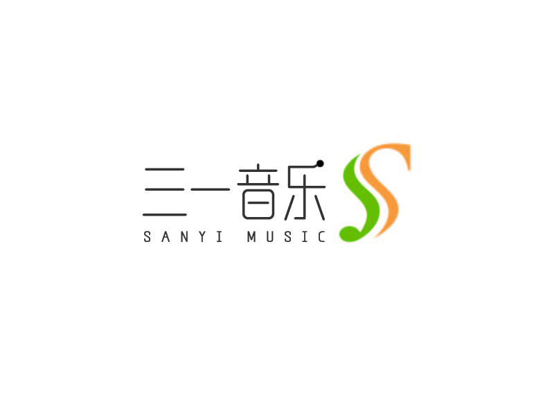 魏娟的三一音樂logo設計