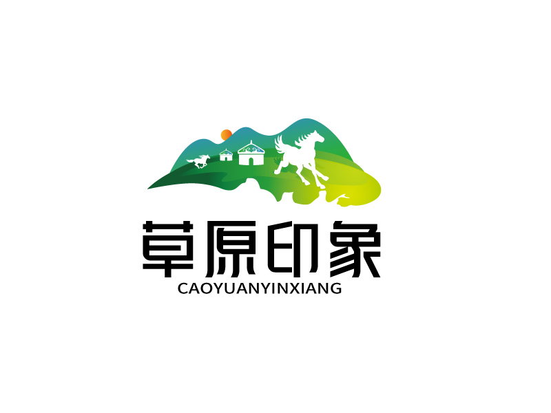 張俊的草原印象旗艦店logo設(shè)計(jì)