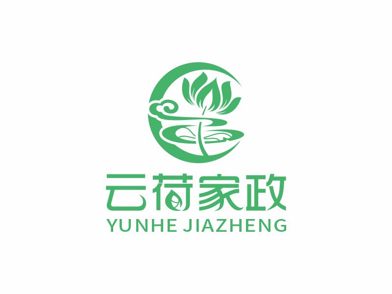 何嘉健的上海云荷家政服務(wù)有限公司logo設(shè)計(jì)