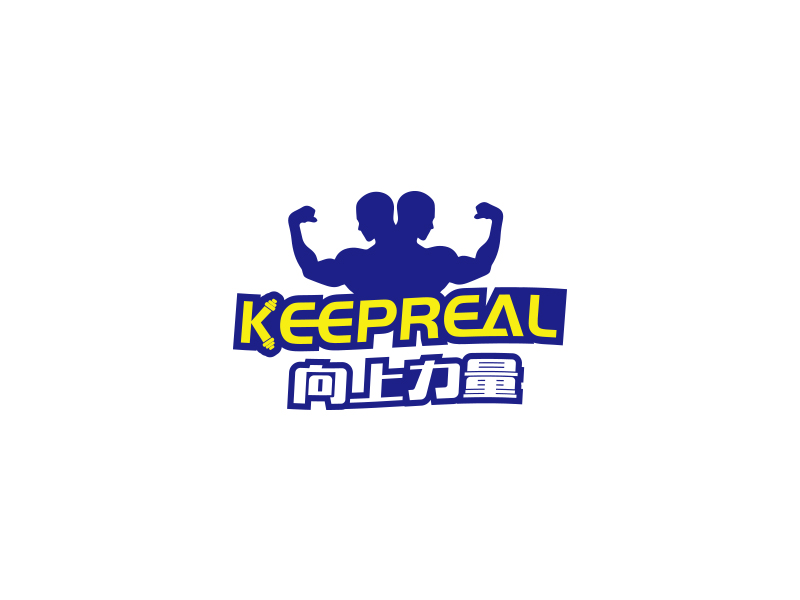 莊胥超的中文名：向上力量 英文名：keep reallogo設計