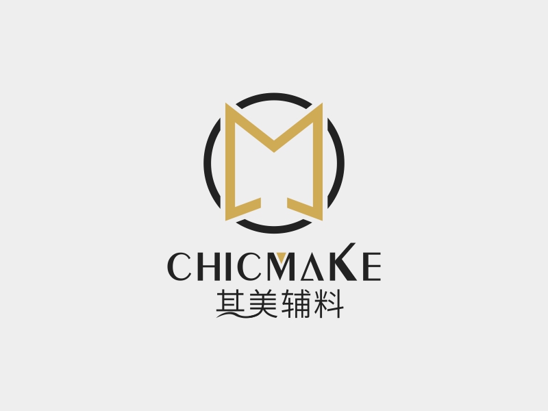 陳波的其美輔料CHICMAKElogo設(shè)計(jì)