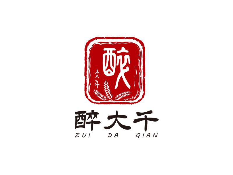 鄧金明的醉大千logo設(shè)計(jì)