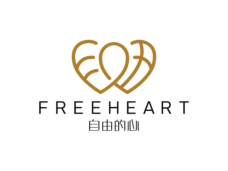 蔡本軒的中文：自由的心     英文：Free heartlogo設(shè)計