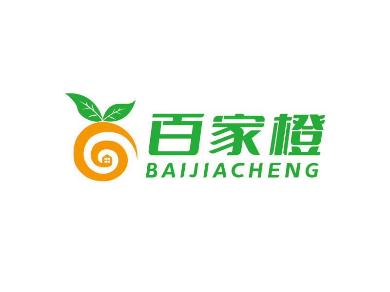 李寧的百家橙logo設計