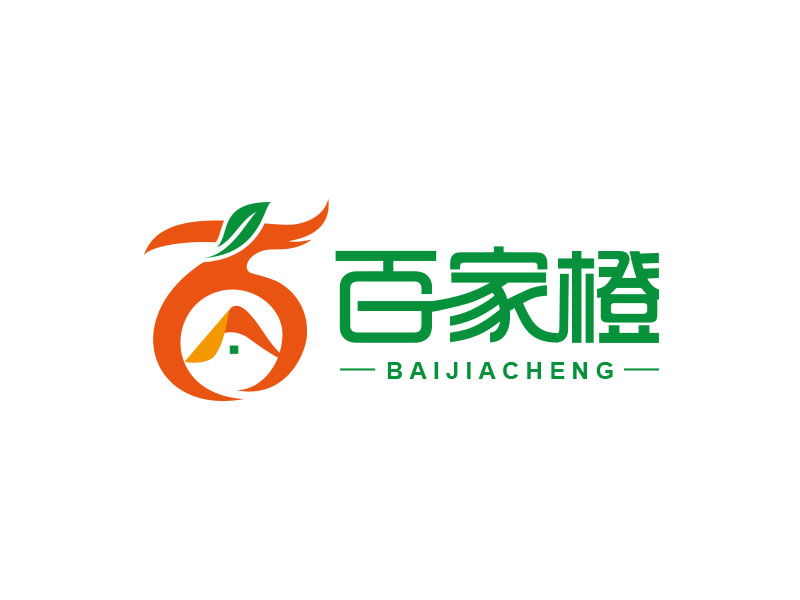 朱紅娟的百家橙logo設計