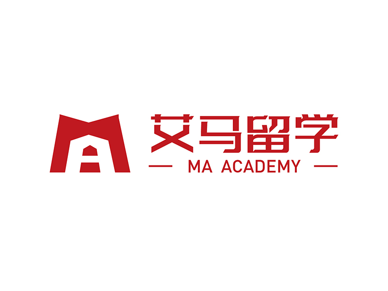 楊濤的艾馬留學(xué) Ma Academylogo設(shè)計