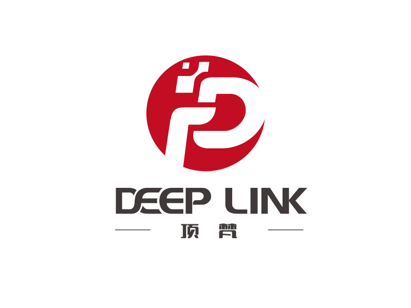 朱紅娟的Deep Link/蘇州頂梵智能科技有限公司logo設(shè)計(jì)