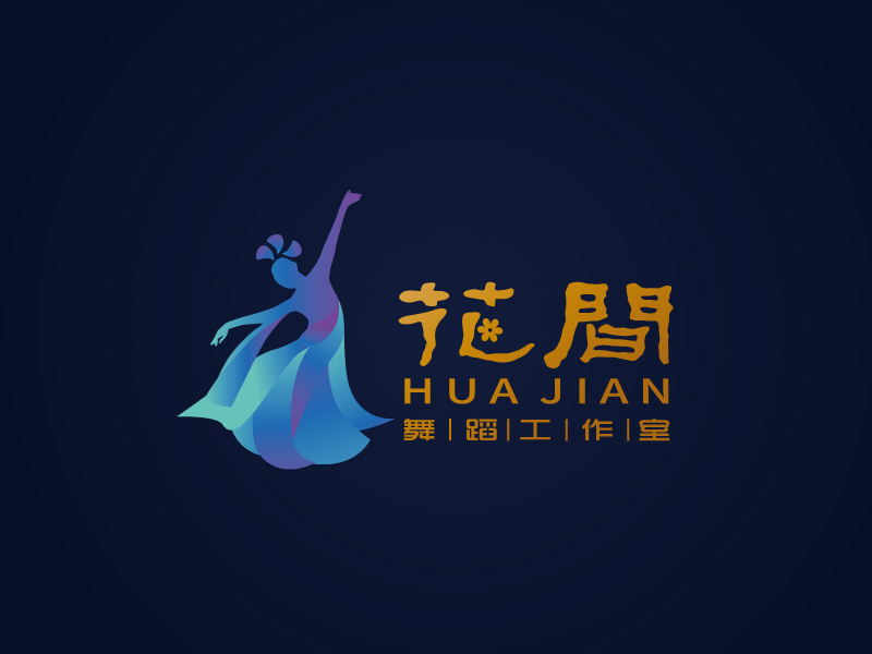 張俊的花間舞蹈工作室logo設(shè)計(jì)