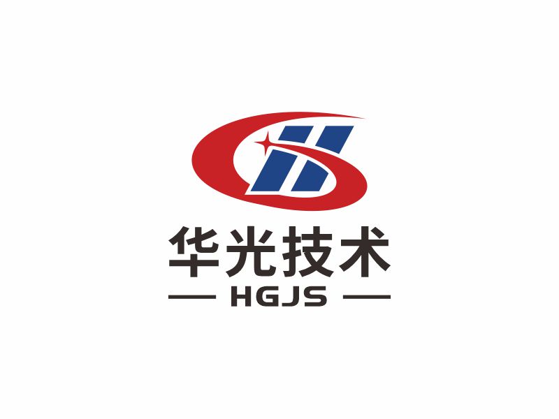 何嘉健的華光新材料技術有限公司（半圓）（HGJS）logo設計