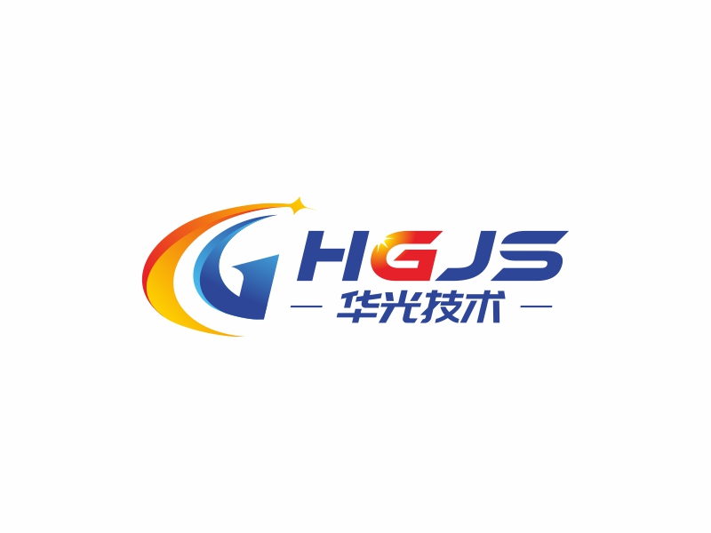 陳國偉的華光新材料技術(shù)有限公司（半圓）（HGJS）logo設(shè)計(jì)