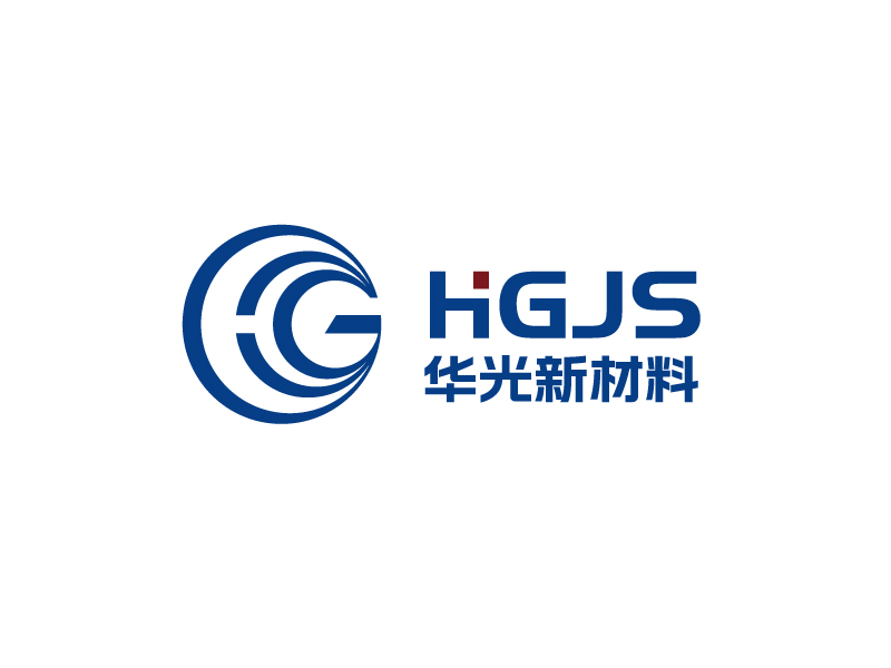 唐國強的華光新材料技術有限公司（半圓）（HGJS）logo設計