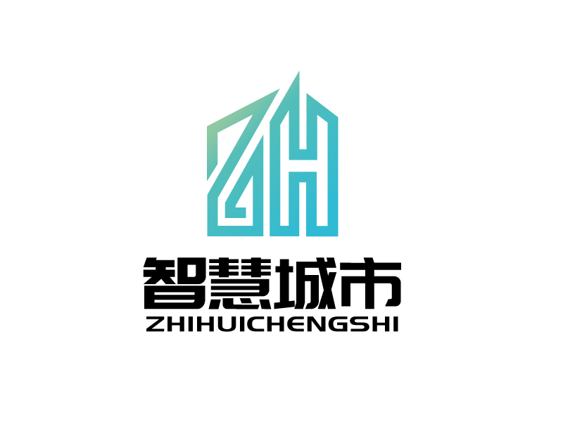 張俊的智慧城市發(fā)展有限公司logo設計