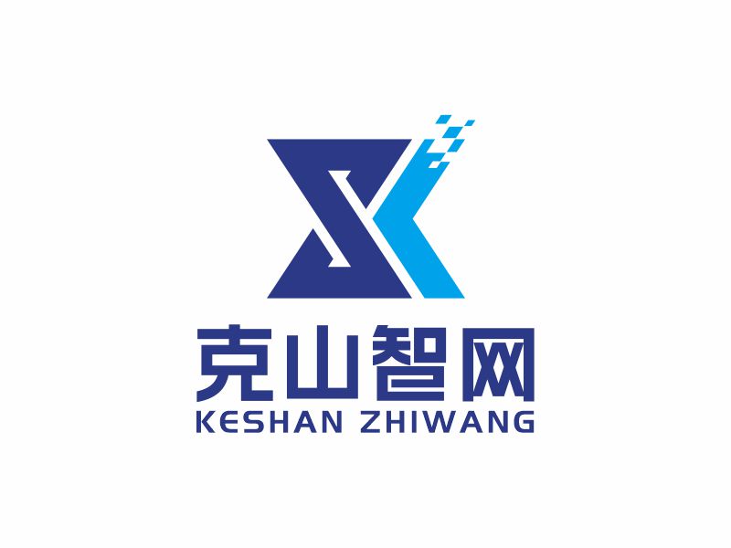 何嘉健的克山智網(wǎng)logo設計