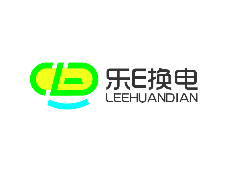 楊忠的樂E換電logo設計