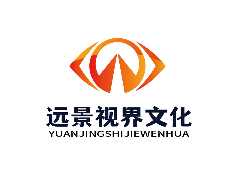 張俊的北京遠景視界文化傳媒有限公司logo設計