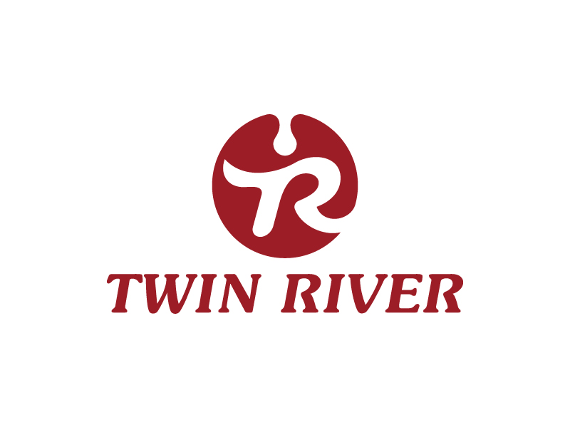 王濤的TWIN RIVER工廠LOGO設計logo設計