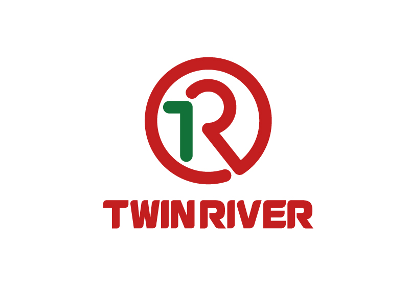 唐國強的TWIN RIVER工廠LOGO設計logo設計