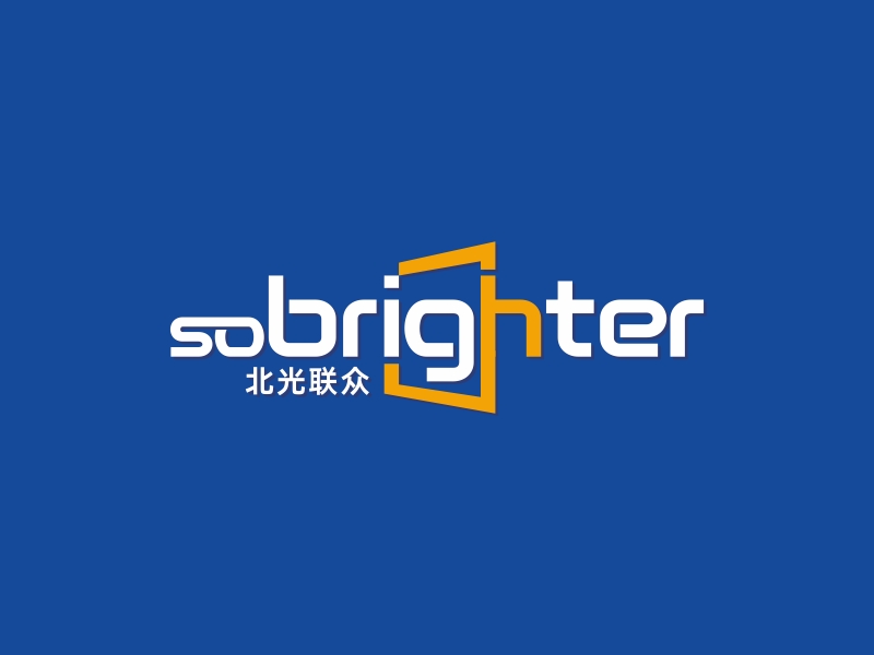 林思源的logo內(nèi)容：sobrighter      公司名稱：北京北光聯(lián)眾儀器科技有限公司logo設(shè)計