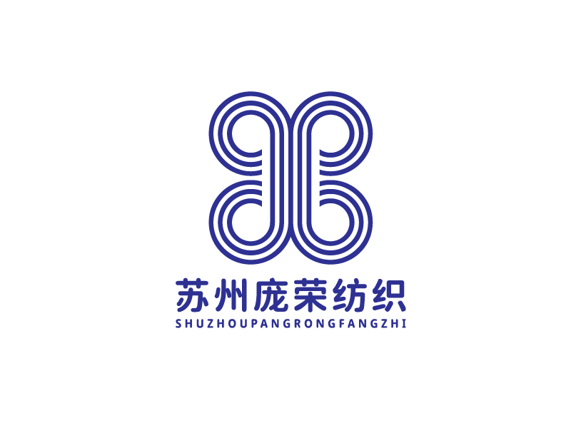 李寧的蘇州龐榮紡織有限公司logo設(shè)計