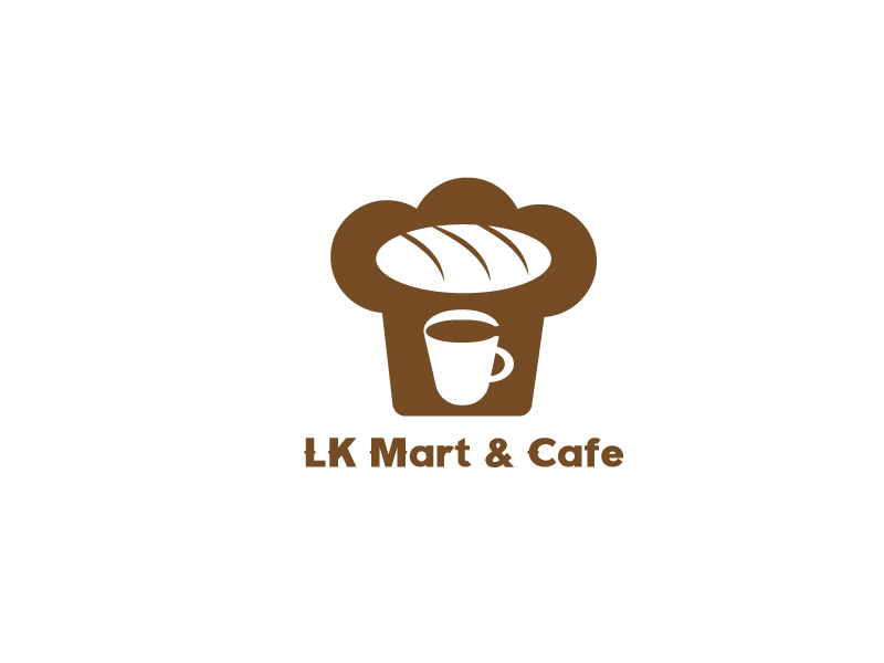 李寧的LK Mart & Cafe 咖啡廳定制LOGO設(shè)計logo設(shè)計