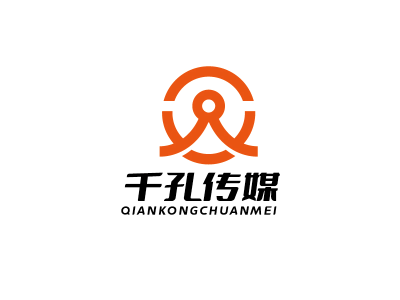 李寧的千孔傳媒logo設(shè)計(jì)