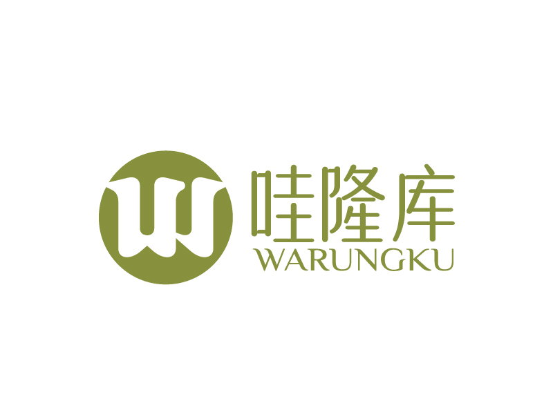 張俊的Warungku哇隆庫logo設(shè)計