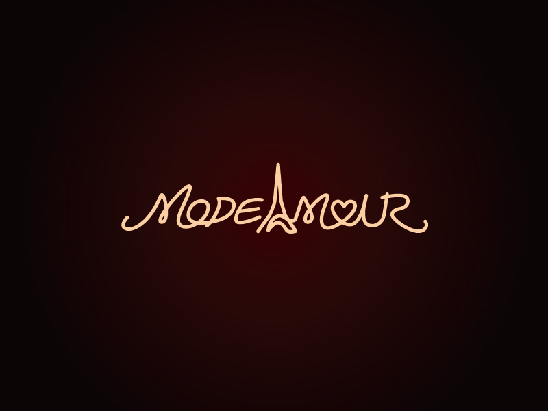 張俊的MODEAMOURlogo設(shè)計