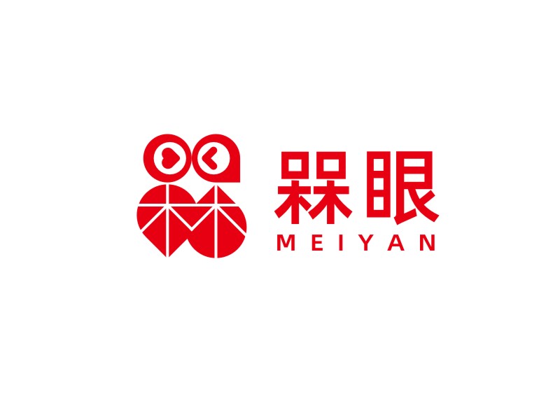 譚家強的槑眼logo設計