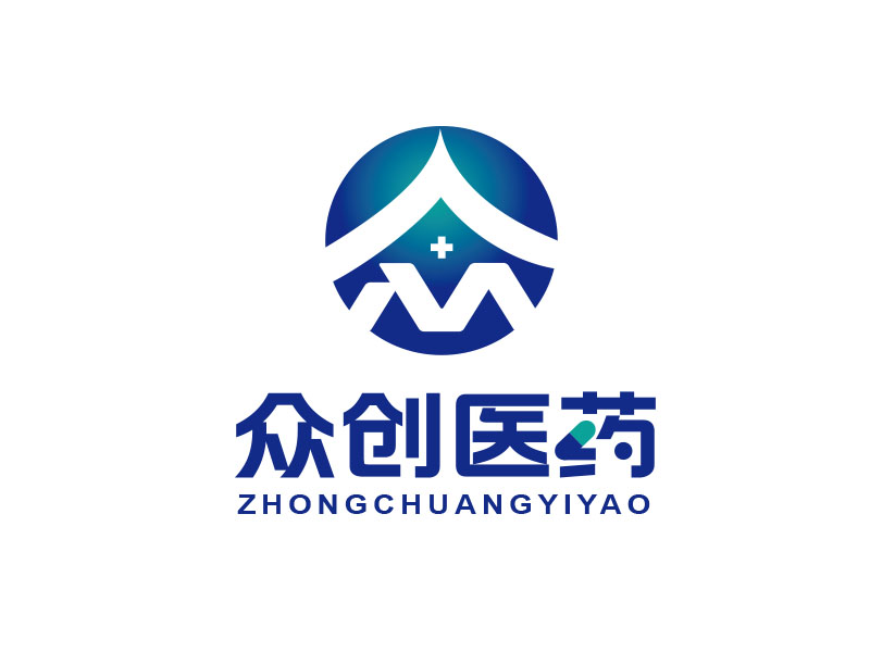 朱紅娟的阜陽眾創(chuàng)醫(yī)藥科技有限公司logo設(shè)計(jì)